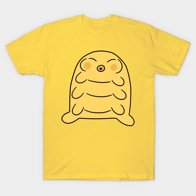 Chubby Yellow Waterbear T-Shirt by saradaboru